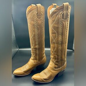 Vintage 1970s Tall Dan Post Western Women’s Boots - Size 5.5C, feel like size 7